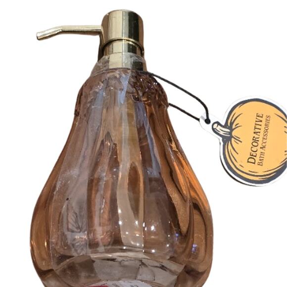 Maisey Mae Glass Gourd Soap Dispenser in Amber – NEW - Picture 3 of 3